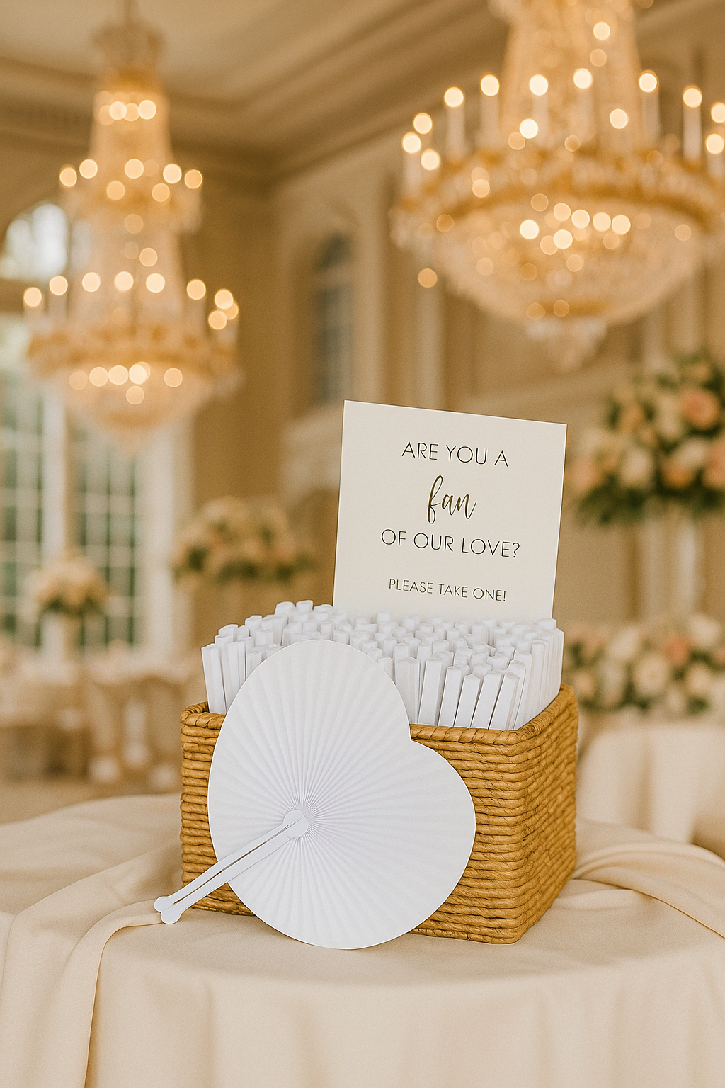 Herzförmige Fächer